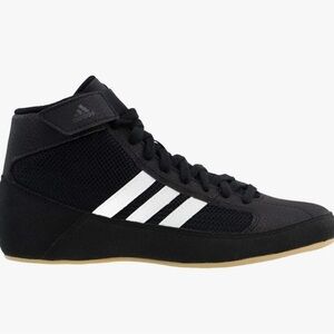 Adidas HVC 2 Black & White Wrestling Shoes